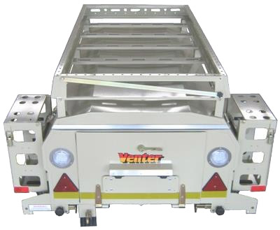 Roof rack with table compartment